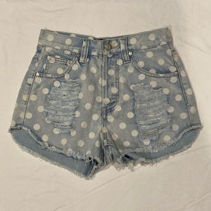 Polka Dot Mini Shorts